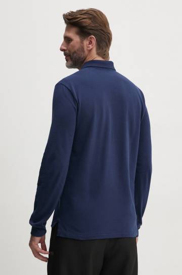 Хлопковый лонгслив Polo Ralph Lauren однотонный Хлопковый лонгслив Polo Ralph Lauren однотонный