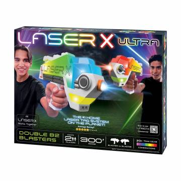 Детский игровой набор для лазерных боёв Laser X Ultra для двух игроков, от 6 лет (87552) Детский игровой набор для лазерных боёв Laser X Ultra для двух игроков, от 6 лет (87552)