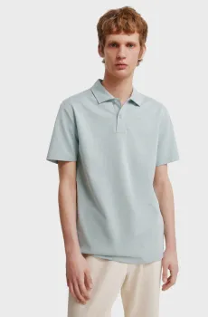 Мужское мятное поло slim fit Ментоловый L SPRINGFIELD 4403101