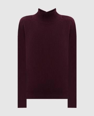 Бордовый свитер из шерсти и кашемира Бордовый свитер из шерсти и кашемира