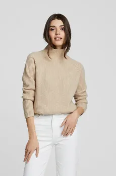 Женский бежевый кашемировый гольф Бежевый 38 MARC&ANDRE W23-00CH1419