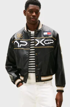 Мужской черный бомбер Tommy Hilfiger x F1 MOVIE Черный M Tommy Hilfiger MW0MW41365