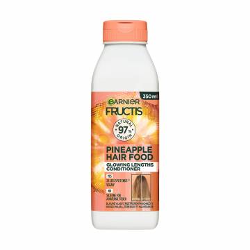 Бальзам-ополаскиватель Garnier Fructis HairFood Ананас, сияющая длина, для длинных, тусклых волос, 350 мл Бальзам-ополаскиватель Garnier Fructis HairFood Ананас, сияющая длина, для длинных, тусклых волос, 350 мл