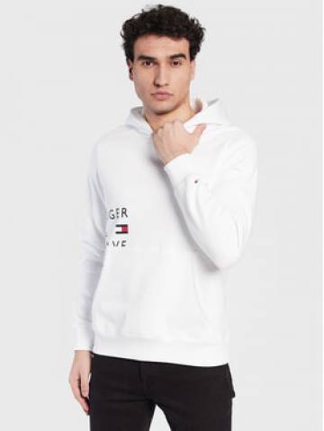 Tommy Hilfiger Світшот Off Placement Text MW0MW29303 Білий Regular Fit Tommy Hilfiger Світшот Off Placement Text MW0MW29303 Білий Regular Fit