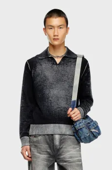 Мужское черное поло K-LORENZO MAGLIA Черный XL Diesel A14849 0BEAR