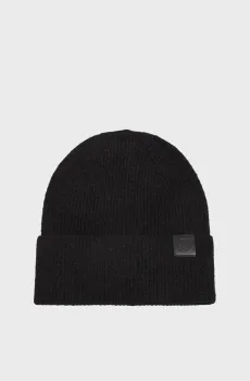 Женская черная шапка HERITAGE SCRIPT Черный ONESIZE Tommy Hilfiger AW0AW17780