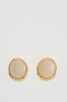 Reserved - EARRINGS - кремовий - 774JT-01X