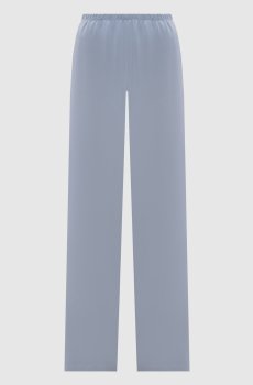 Голубые брюки MAGA из шелка