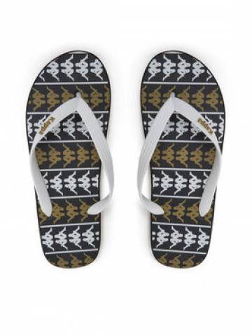 Kappa Вєтнамки 371D2UW White - Black - Green Military Кольоровий Kappa Вєтнамки 371D2UW White - Black - Green Military Кольоровий