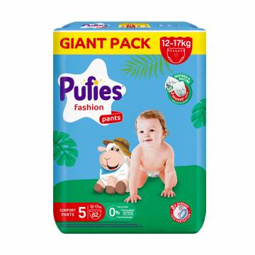 Подгузники-трусики Pufies Fashion размер 5 (12-17 кг), 62 шт Подгузники-трусики Pufies Fashion размер 5 (12-17 кг), 62 шт