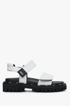 Сандалі шкіряні білі Estro ER00112308