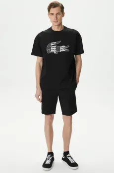 Мужские черные шорты Черный 48 Lacoste FH0428031