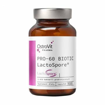Пробиотик OstroVit Pharma PRO-60 Biotic LactoSpore, 60 капсул Пробиотик OstroVit Pharma PRO-60 Biotic LactoSpore, 60 капсул