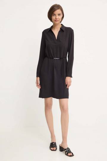Платье Calvin Klein цвет чёрный mini расклешённое K20K207152 Платье Calvin Klein цвет чёрный mini расклешённое K20K207152