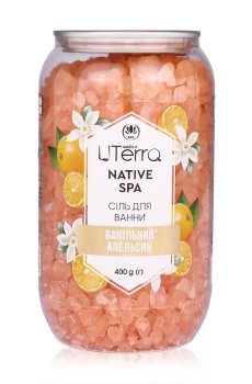 Соль для ванны Uterra Native Ванильный апельсин, 400 г
