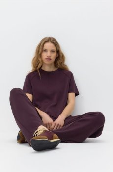 Reserved - Футболка з високим вмістом модалу - темно-фіолетовий - 565GA-49X