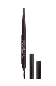 Уценка! Автоматический карандаш для бровей Focallure Auto Brows Pen, со щеточкой, 02 Brown, 0.25 г
