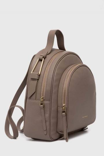 Кожаный рюкзак Coccinelle MALORY женский цвет бежевый маленький однотонный E1 R1K 14 02 01 Кожаный рюкзак Coccinelle MALORY женский цвет бежевый маленький однотонный E1 R1K 14 02 01