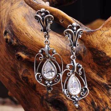 Серьги (фианиты) 12394 Серьги (фианиты) 12394