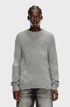 Мужской серый шерстяной джемпер K-NORMAN MAGLIA Серый M Diesel A15189 0SJAT