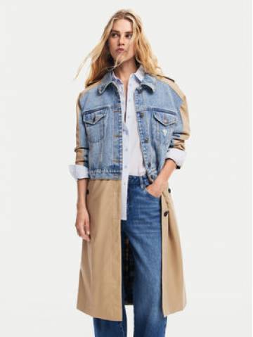 Desigual Тренч Riga 24WWEWBU Бежевий Regular Fit Desigual Тренч Riga 24WWEWBU Бежевий Regular Fit