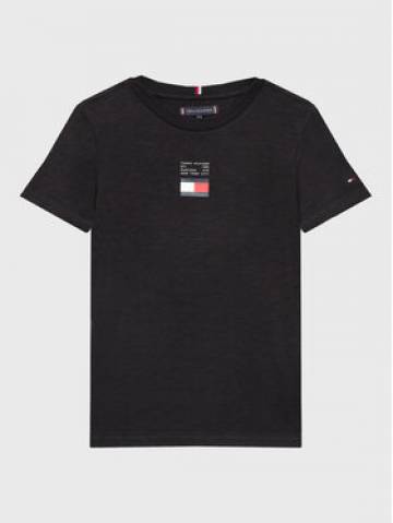 Tommy Hilfiger Футболка Flag KB0KB08033 D Чорний Regular Fit Tommy Hilfiger Футболка Flag KB0KB08033 D Чорний Regular Fit