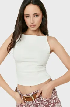 Женский белый топ Белый XS Tally Weijl SSLCOMELTIN
