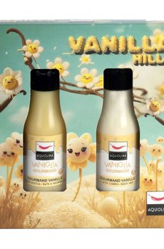 Набор для тела Aquolina Gourmand Vanilla (гель для ванны и душа, 125 мл + молочко для тела, 125 мл)