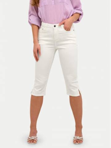 Kaffe Штани-капрі Zelina 10506525 Білий Slim Fit Kaffe Штани-капрі Zelina 10506525 Білий Slim Fit