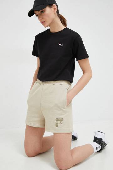 Хлопковая футболка Fila цвет чёрный Хлопковая футболка Fila цвет чёрный