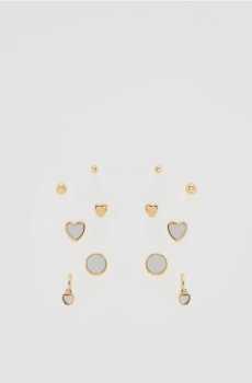 Reserved - EARRINGS - білий - 927IC-00X