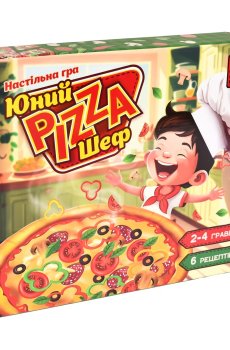 Настольная игра Strateg Юний Pizza Шеф, на украинском языке, 33.5*29*5.9 см, от 4 лет, 114 элементов (30781)