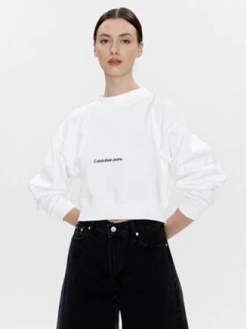 Calvin Klein Jeans Світшот J20J220689 Білий Relaxed Fit Calvin Klein Jeans Світшот J20J220689 Білий Relaxed Fit