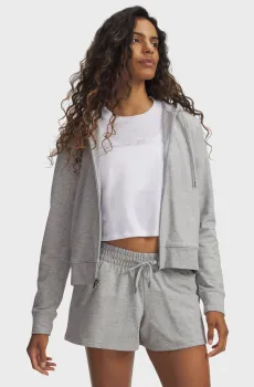 Женское серое худи Sport Terry FZ Серый S Under Armour 6011017-011