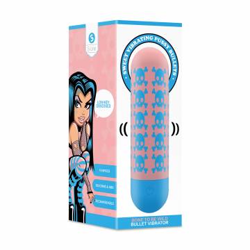 Вибропуля S-Line Bone To Be Wild Bullet Vibrator розово-голубая, 1 шт Вибропуля S-Line Bone To Be Wild Bullet Vibrator розово-голубая, 1 шт