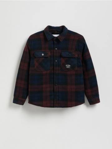 Reserved - Картата сорочка - буряковий - 025FO-83X