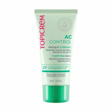 Уценка! Очищающая маска для лица Topicrem AC Purifying Mask для жирной и комбинированной кожи, 50 мл Уценка! Очищающая маска для лица Topicrem AC Purifying Mask для жирной и комбинированной кожи, 50 мл