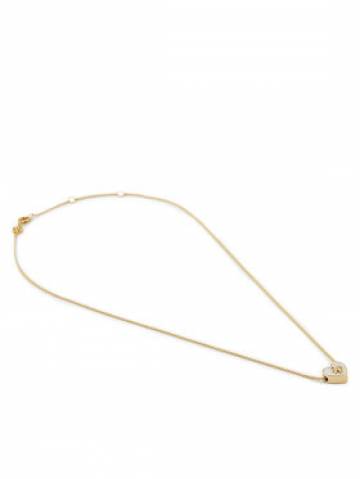 Tory Burch Намисто Kira Heart 160160 Золотий Tory Burch Намисто Kira Heart 160160 Золотий