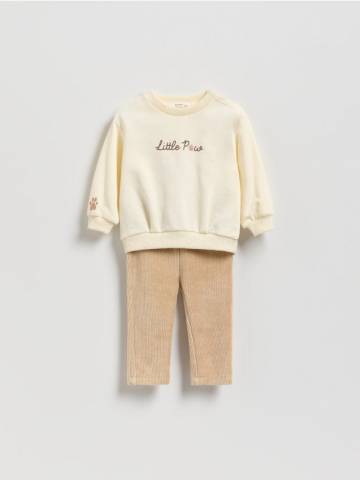 Reserved - Бавовняний комплект із принтом - кремовий - 875GK-01X