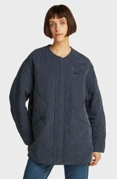 Женская темно-синяя куртка WASHED LYOCELL SHACKET Синий S Calvin Klein Jeans J20J224704