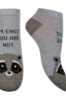 Носки женские Легка Хода 5379 с рисунком, серебро меланж, размер 38-39