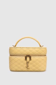Желтая кожаная сумка GABY