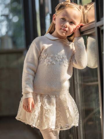 Mayoral Спідниця з фатину 4.901 Écru Regular Fit Mayoral Спідниця з фатину 4.901 Écru Regular Fit