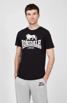 Мужская черная футболка Черный 3XL Lonsdale 119083