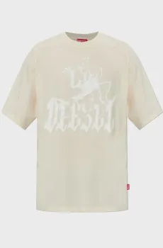 Мужская белая футболка T-JUSSI-A Белый XXL Diesel A22998 0WECP