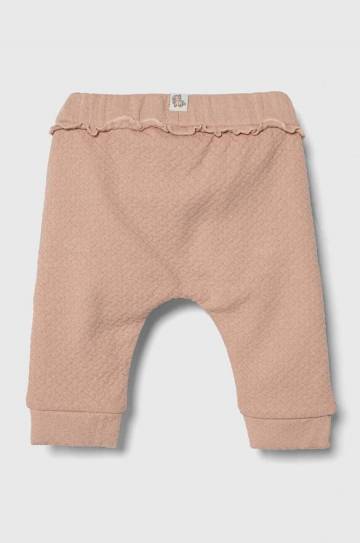 Детские спортивные штаны United Colors of Benetton цвет розовый однотонные Детские спортивные штаны United Colors of Benetton цвет розовый однотонные