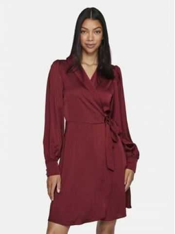 Vila Коктейльна сукня Enna 14084510 Бордовий Regular Fit Vila Коктейльна сукня Enna 14084510 Бордовий Regular Fit