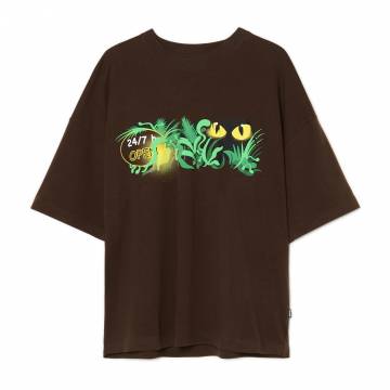 Cropp - Футболка з принтом - коричневий Cropp - Футболка з принтом - коричневий