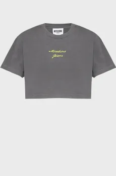 Женская серая футболка Серый XS Moschino J0711.3234;2500