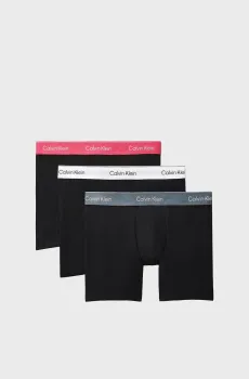Мужские черные боксеры (3 шт) BOXER BRIEF Черный L Calvin Klein LV00NB4394